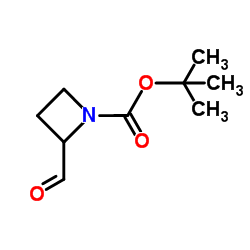 N-BOC-氮杂环丁烷-2-甲醛结构式