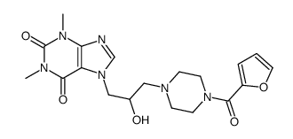 7-[3-[4-(furan-2-carbonyl)piperazin-1-yl]-2-hydroxypropyl]-1,3-dimethylpurine-2,6-dione Structure