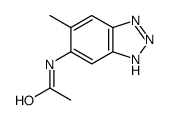 1,2,3-Benzotriazole,5-acetamido-6-methyl- (1CI)结构式