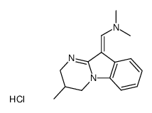 3-methyl-1,2,3,4-tetrahydropyrimido(1,2-a)indole-10-methylenedimethyliminium chloride Structure