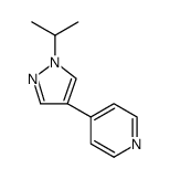 Pyridine, 4-[1-(1-methylethyl)-1H-pyrazol-4-yl]结构式