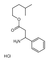 4-methylpentyl 3-amino-3-phenylpropanoate,hydrochloride Structure