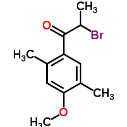 2-Bromo-1-(4-methoxy-2,5-dimethylphenyl)-1-propanone Structure