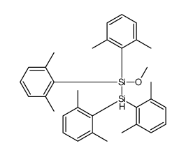 bis(2,6-dimethylphenyl)silyl-bis(2,6-dimethylphenyl)-methoxysilane Structure