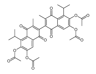 5,5'-DIISOPROPYL-3,3'-DIMETHYL-1,1',4,4'-TETRAOXO-1,1',4,4'-TETRAHYDRO-[2,2'-BINAPHTHALENE]-6,6',7,7'-TETRAYL TETRAACETATE picture