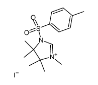 1-tosyl-3,4,4,5,5-pentamethyl-Δ2-imidazolinium iodide结构式