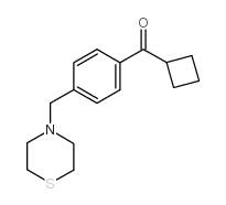 CYCLOBUTYL 4-(THIOMORPHOLINOMETHYL)PHENYL KETONE结构式