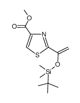 methyl 2-(1-((tert-butyldimethylsilyl)oxy)vinyl)thiazole-4-carboxylate Structure