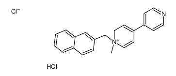 1-methyl-1-(naphthalen-2-ylmethyl)-4-pyridin-1-ium-4-yl-2H-pyridin-1-ium,dichloride Structure