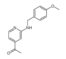 1-(2-{[(4-methoxyphenyl)methyl]amino}pyridin-4-yl)ethan-1-one Structure