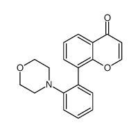 8-(2-morpholin-4-ylphenyl)chromen-4-one Structure