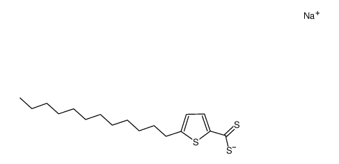 sodium 5-dodecyl-2-thiophenedithiocarboxylate结构式