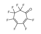 2,3,4,5,6,6,7,7-octafluorocyclohepta-2,4-dien-1-one结构式