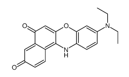 9-(diethylamino)-12H-benzo[a]phenoxazine-3,5-dione结构式