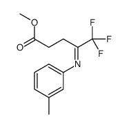 methyl 5,5,5-trifluoro-4-(3-methylphenyl)iminopentanoate Structure