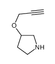 3-prop-2-ynoxypyrrolidine结构式