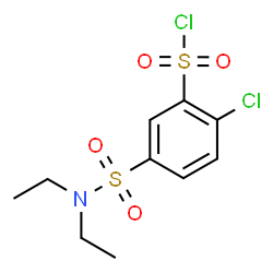 2-Chloro-5-(diethylsulfamoyl)benzene-1-sulfonyl chloride picture