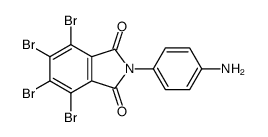 2-(4-aminophenyl)-4,5,6,7-tetrabromoisoindole-1,3-dione结构式