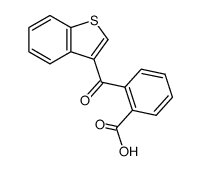 2-(benzo[b]thiophene-3-carbonyl)-benzoic acid Structure