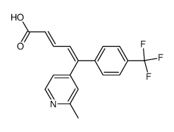 (2E,4Z)-5-(2-Methylpyridin-4-yl)-5-[4-(trifluoromethyl)phenyl]-2,4-pentadienoic acid结构式