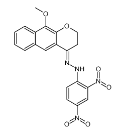 8-Methoxy-6,7-benzo-chromanon-<2,4-dinitrophenylhydrazon> Structure