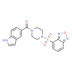 [4-(2,1,3-benzoxadiazol-4-ylsulfonyl)piperazin-1-yl](1H-indol-5-yl)methanone picture