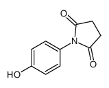 1-(4-hydroxyphenyl)-2,5-pyrrolidinedione Structure