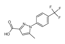 5-methyl-1-(4-trifluoromethyl-phenyl)-1H-pyrazole-3-carboxylic acid结构式