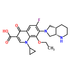 8-乙氧基莫西沙星结构式