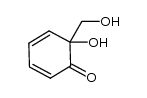 2-hydroxymethyl-6-hydroxycyclohexa-2,4-dienone Structure