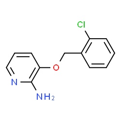 2-Pyridinamine, 3-[(2-chlorophenyl)Methoxy]-结构式