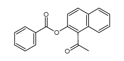 1-acetyl-2-benzoyloxynaphthalene Structure