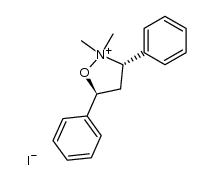 (3RS,5RS)-2,2-dimethyl-3,5-diphenylisoxazolidinium iodide结构式