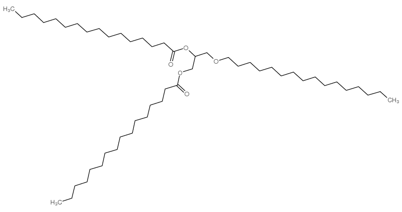 Hexadecanoic acid,1-[(hexadecyloxy)methyl]-1,2-ethanediyl ester (9CI) Structure