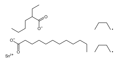 [dibutyl(2-ethylhexanoyloxy)stannyl] dodecanoate Structure