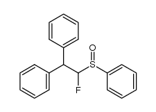 (2-fluoro-2-(phenylsulfinyl)ethane-1,1-diyl)dibenzene结构式