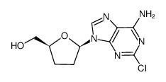 2-chloro-2',3'-dideoxyadenosine Structure