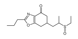 6-(2-ethylsulfinylpropyl)-2-propyl-6,7-dihydro-5H-1,3-benzoxazol-4-one结构式