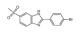 2-(4-bromophenyl)-6-(Methylsulfonyl)-1H-benzo[d]imidazole Structure