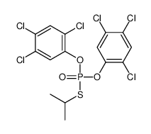 1,2,4-trichloro-5-[propan-2-ylsulfanyl-(2,4,5-trichlorophenoxy)phosphoryl]oxybenzene结构式