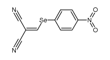 2,2-dicyanovinyl p-nitrophenyl selenide Structure