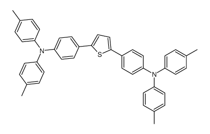 4-methyl-N-[4-[5-[4-(4-methyl-N-(4-methylphenyl)anilino)phenyl]thiophen-2-yl]phenyl]-N-(4-methylphenyl)aniline Structure