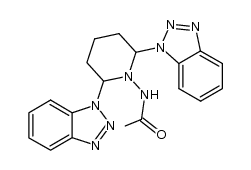 N-(2,6-bis(1H-benzo[d][1,2,3]triazol-1-yl)piperidin-1-yl)acetamide Structure