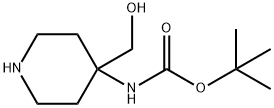 tert-Butyl 4-(hydroxymethyl)piperidin-4-ylcarbamate picture