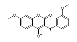 7-methoxy-3-((3-methoxyphenyl)iodonio)-2-oxo-2H-chromen-4-olate Structure