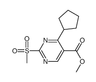 methyl 4-cyclopentyl-2-methylsulfonylpyrimidine-5-carboxylate picture