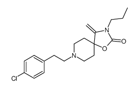 8-[2-(4-chlorophenyl)ethyl]-4-methylidene-3-propyl-1-oxa-3,8-diazaspiro[4.5]decan-2-one结构式