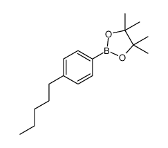 pinacol(4-pentylphenyl)boronate结构式