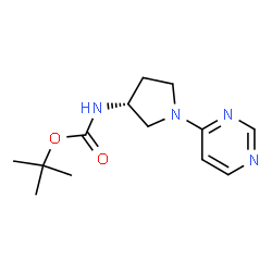 tert-Butyl N-[(3R)-1-(pyrimidin-4-yl)pyrrolidin-3-yl]carbamate picture