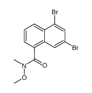 5,7-dibromo-N-methoxy-N-methyl-1-naphthamide Structure